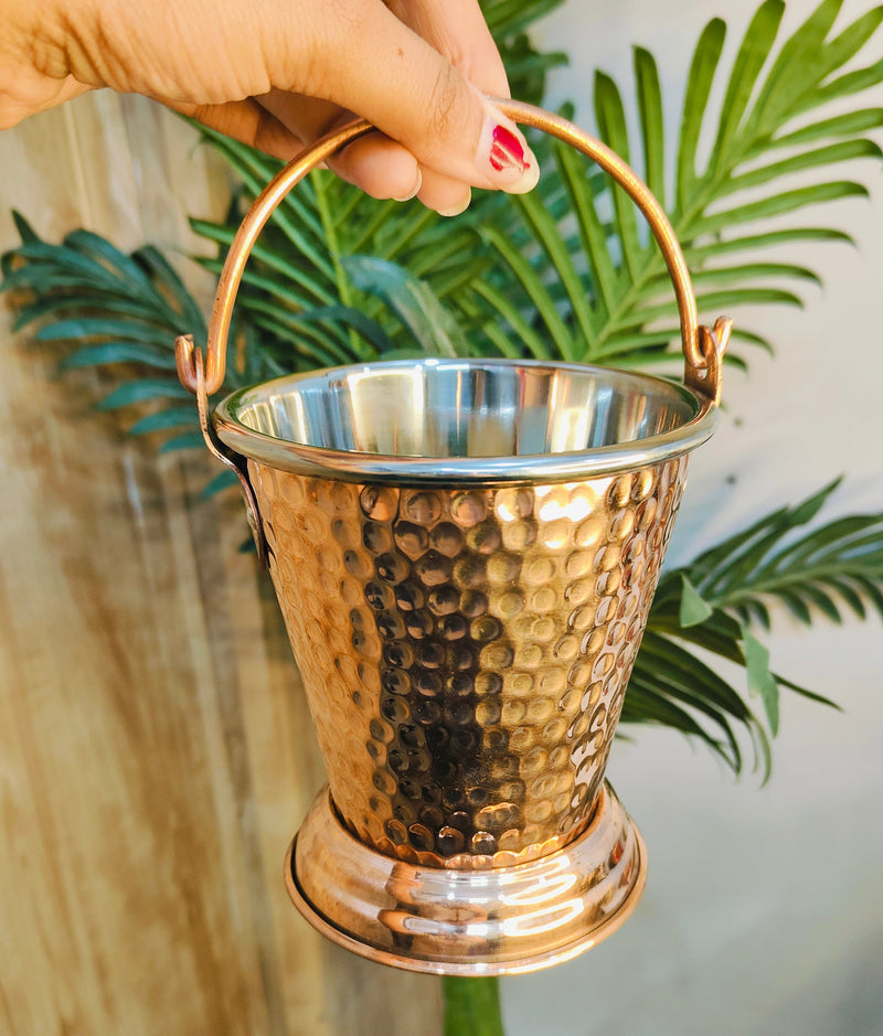 Copper Serving Bucket with Steel Insulated Interior – Kitchenware