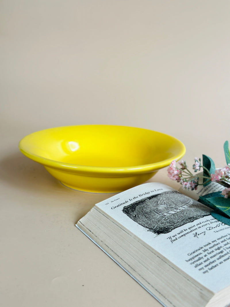 Nurture India Have It All Pasta Bowl Sunshine Yellow
