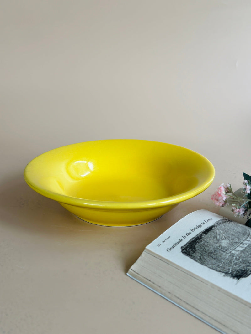 Nurture India Have It All Pasta Bowl Sunshine Yellow