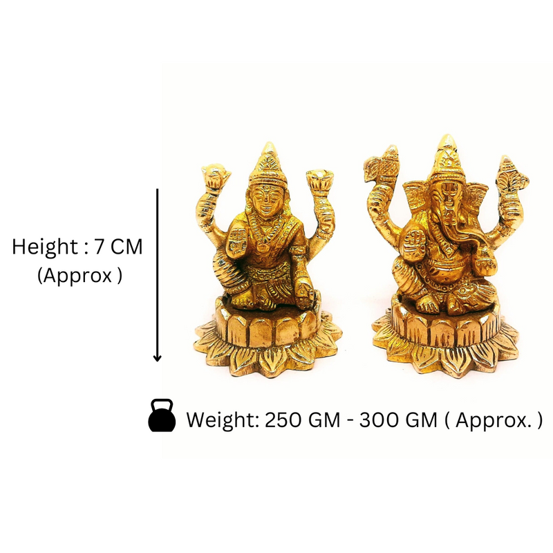 Brass Laxmi Ganesha Idol – Kitchen Utensil