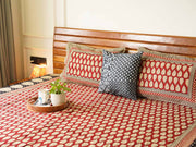 local-kala-kalamkari-red-leaf-flat-i-fitted-bedsheet-90x108-inches