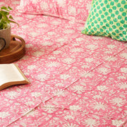 local-kala-gulabi-handblock-bedsheet-108x108-inches
