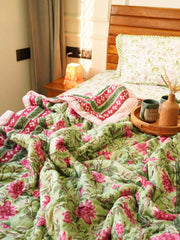 local-kala-baagh-green-single-bed-razai-comforter