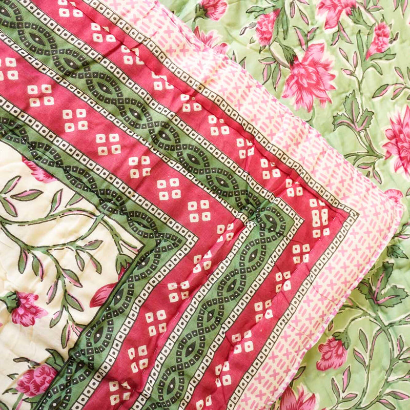 local-kala-baagh-green-single-bed-razai-comforter