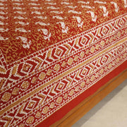 local-kala-dabu-orange-single-bed-bedsheet-60x90-inches