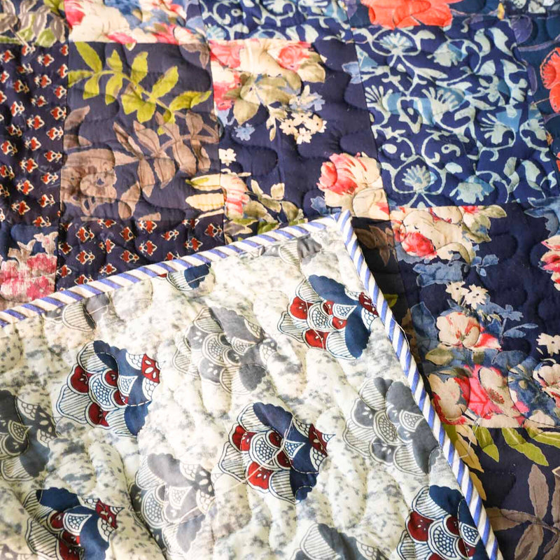 local-kala-rangeela-blue-a-patchwork-reversible-quilted-bedcover-i-comforter