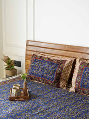 local-kala-kalamkari-blue-flat-fitted-bedsheet-90x108-inches