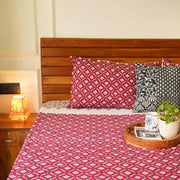 local-kala-bageecha-red-flat-i-fitted-bedsheet-108x108-inches