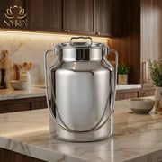 Premium Stainless Steel Milk & Oil Container with Lid  – Storage Container