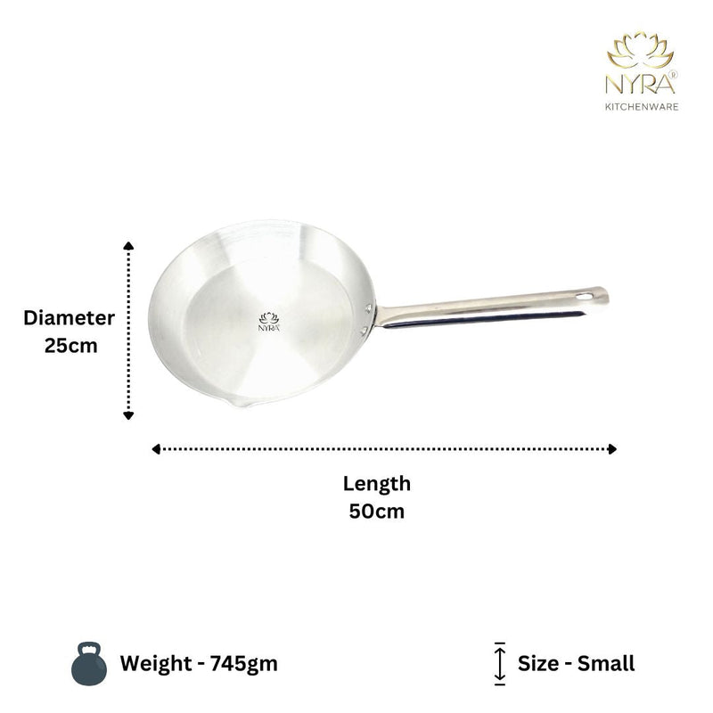 Aluminium Fry Pan with Stainless Steel Handle - for Cooking and Frying – Frying Pan