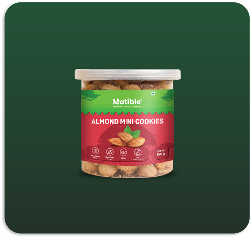 Natible Natible Almond Mini Cookies – Wholesome Snack Cookies (5.82 oz)