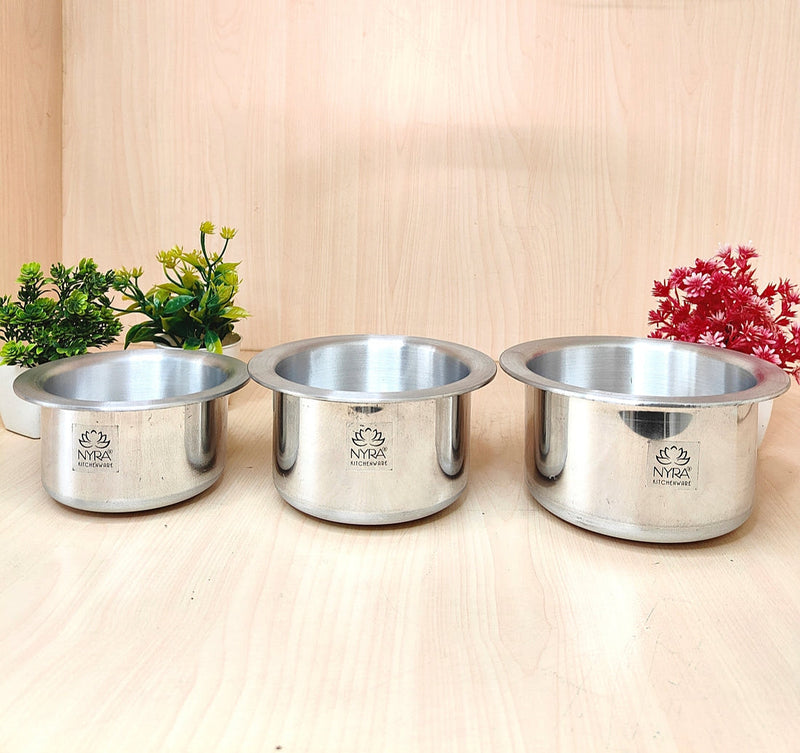 Pure Aluminium Mini Patila Set – Kitchen Utensil