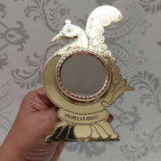 Aranmula Peacock Mirror (Kannadi) with Stand – Utensil