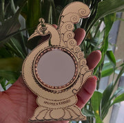 Aranmula Peacock Mirror (Kannadi) with Stand – Utensil