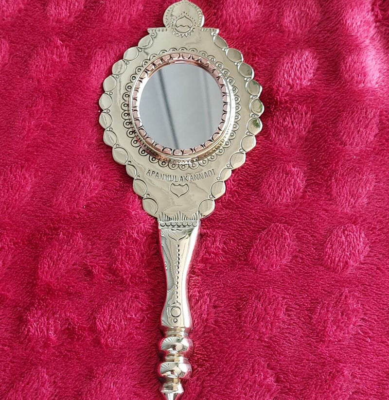 Aranmula Round Wall Hanging Kannadi/Mirror – Utensil