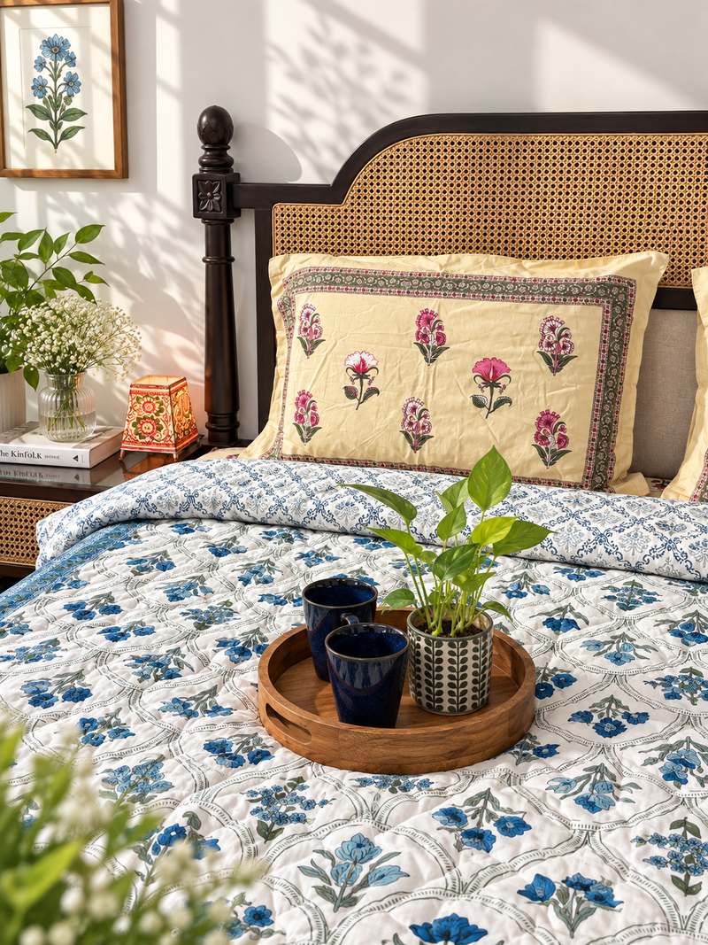 local-kala-ambarsariya-blue-double-bed-razai-comforter
