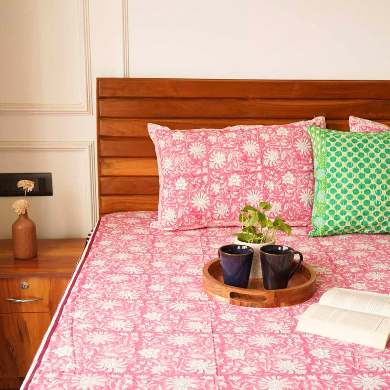 local-kala-gulabi-handblock-bedsheet-108x108-inches