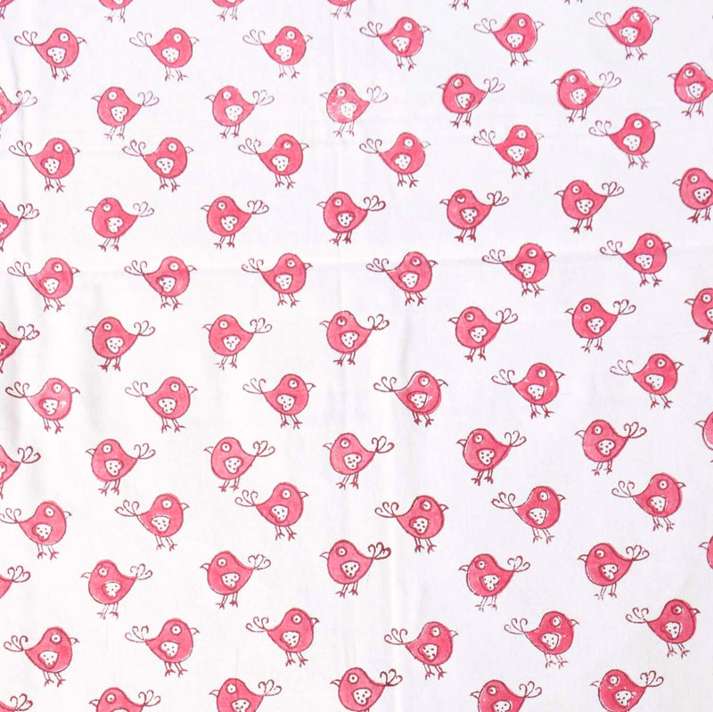 local-kala-pink-bird-handblock-bedsheet-108x108-inches