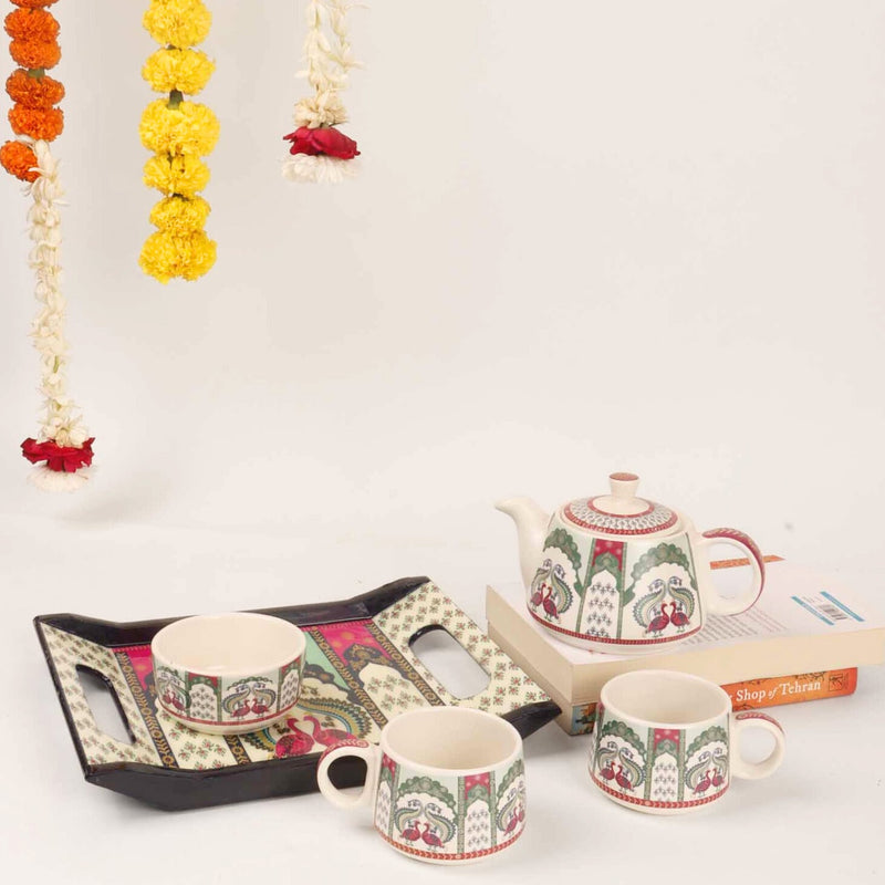 local-kala-sukoon-tea-set-peacock-set-of-5