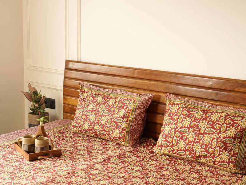 local-kala-dabu-flat-fitted-bedsheet-90x108-inches