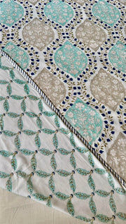 aenak-blue-jaal-handblock-bedsheet-dohar-combo-set