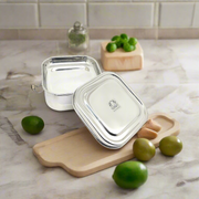 Stainless Steel Double Decker Lunch Box – Storage Container