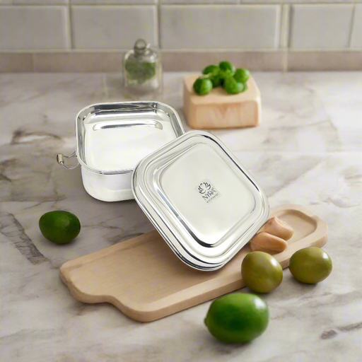 Stainless steel Double Decker tiffin box – Kitchen Utensil
