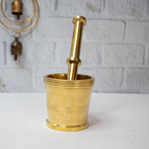 Brass Mortar & Pestle – Kitchen Utensil