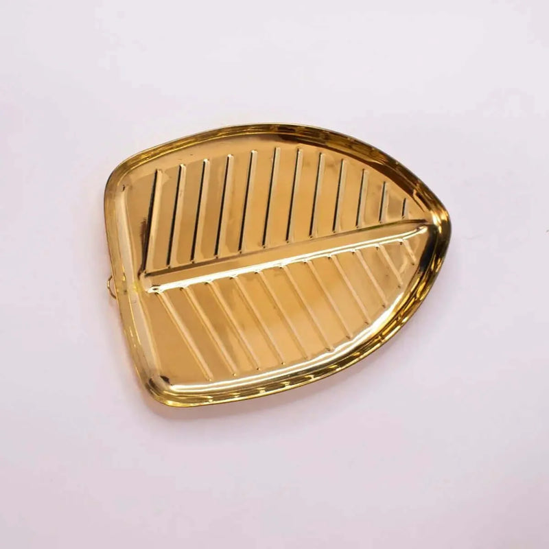 Brass Banana Leaf Plate – Serving Plate