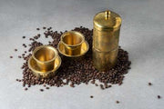 Brass Coffee Filter Medium & Davara Tumbler Combo – Kitchen Utensil