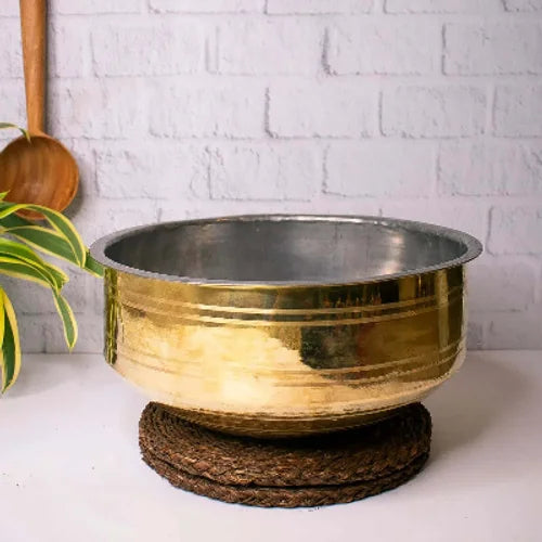 Brass Cooking Pot: Sarva Kadai – Cooking Wok