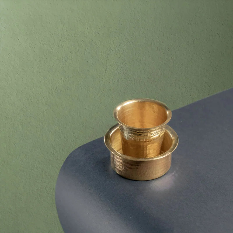 Traditional Brass Coffee Davara Tumbler – Drink Tumbler