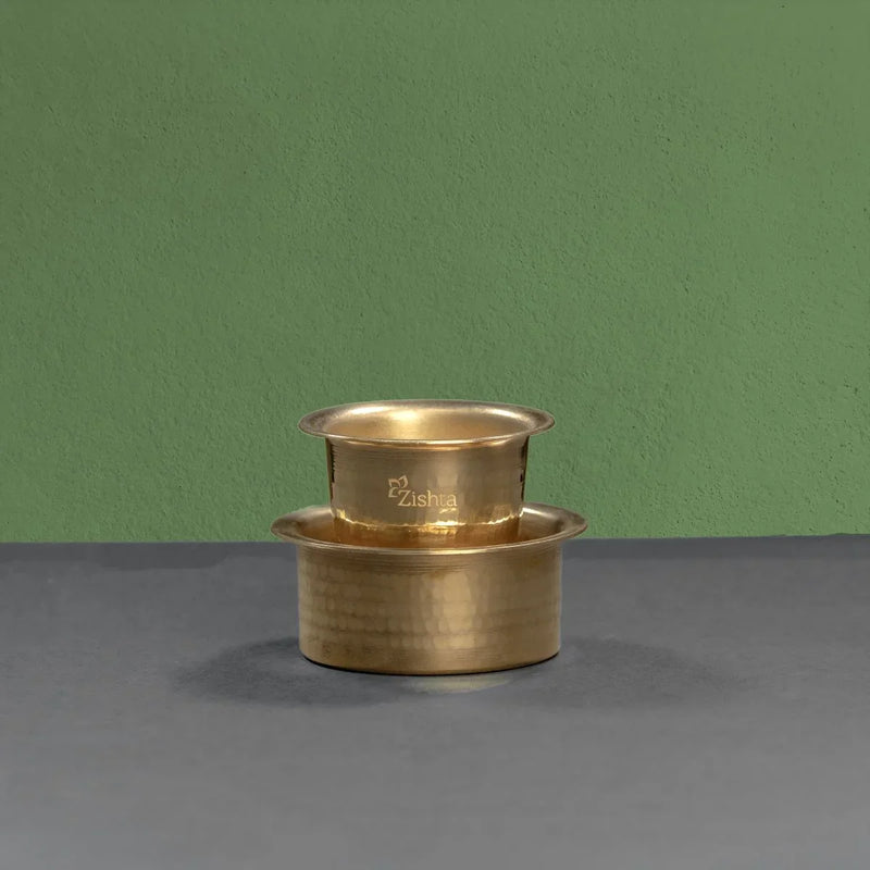 Traditional Brass Coffee Davara Tumbler – Drink Tumbler