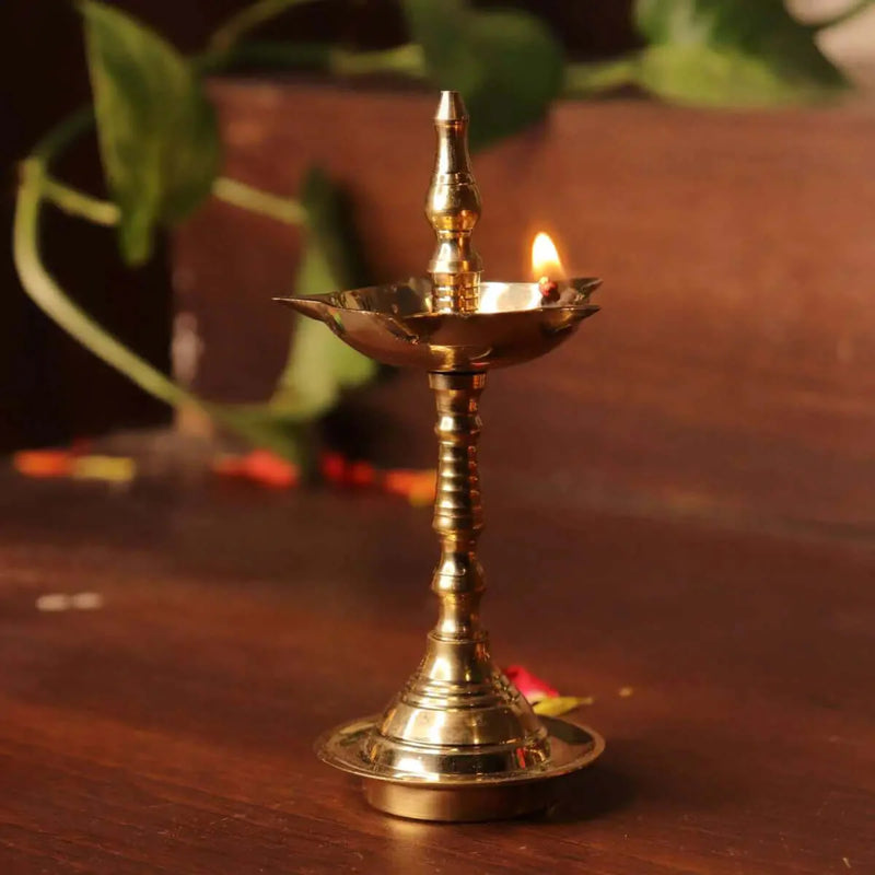 Brass Decor Pooja Lamp - Extra Small Set Of 2 – Gift Set