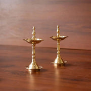 Brass Decor Pooja Lamp - Extra Small Set Of 2 – Gift Set