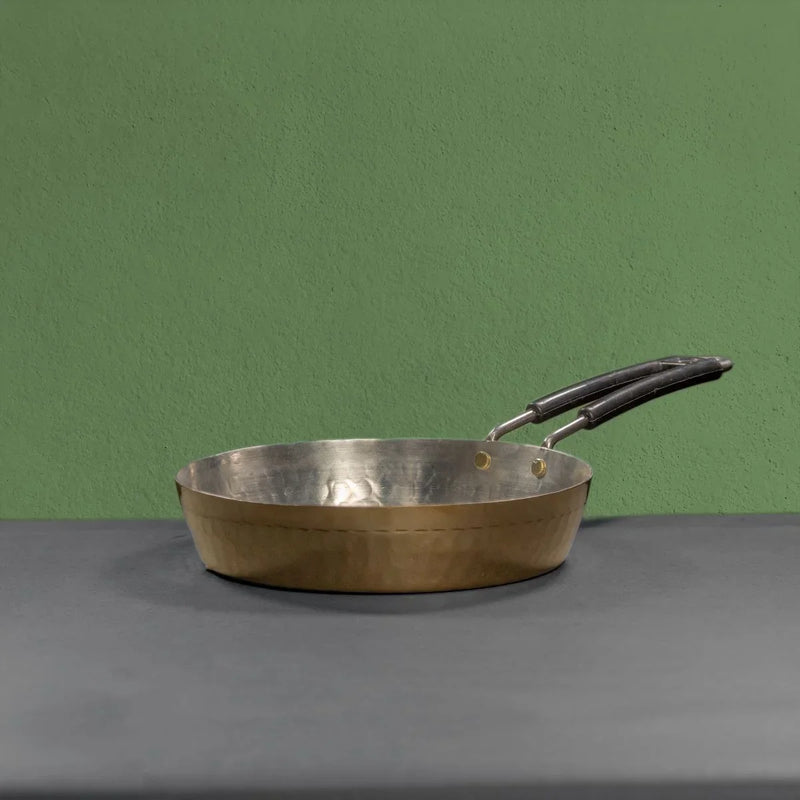 Brass Fry Pan with Heat Resistant long handle – Cooking Pan