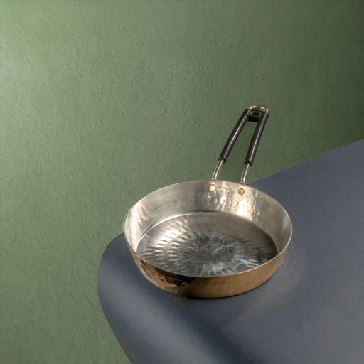 Brass Fry Pan with Heat Resistant long handle – Cooking Pan