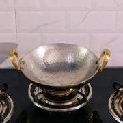 Brass Kadai without lid - Small – Brass Cooking Wok