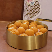 Brass Roti Chapati Box Mandala Art design with Tong – Utensil