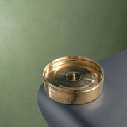 Brass Spice Box- Large with Tin coating & Plate – Masala Spice Box
