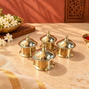 zishta-brass-minar-kumkum-dibbi-set-of-4