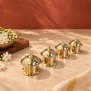 zishta-brass-minar-kumkum-dibbi-set-of-4