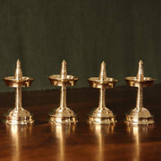 Brass Mini Decor Kerala Deepam Set Of 4 – Oil Lamp
