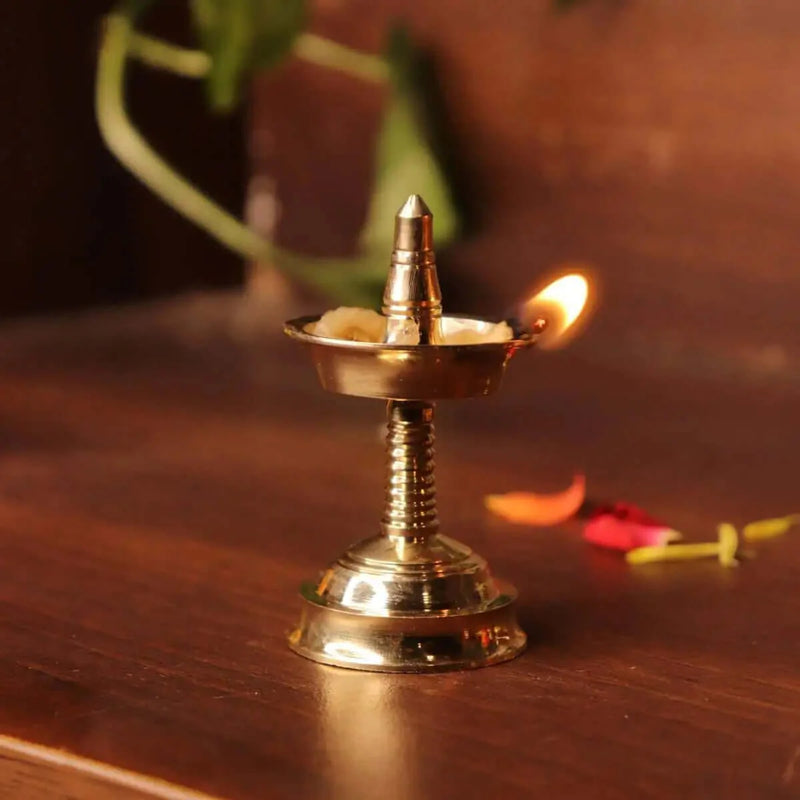 Brass Mini Decor Kerala Deepam Set Of 4 – Oil Lamp