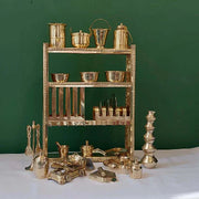 Brass Miniature Kitchen Set – Gift Set