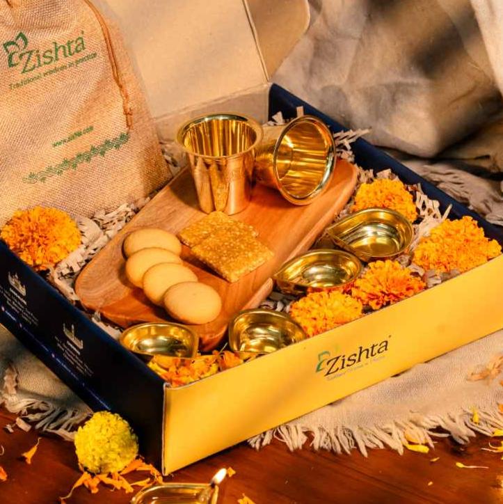 Brass & Neem Festive Platter – Utensil