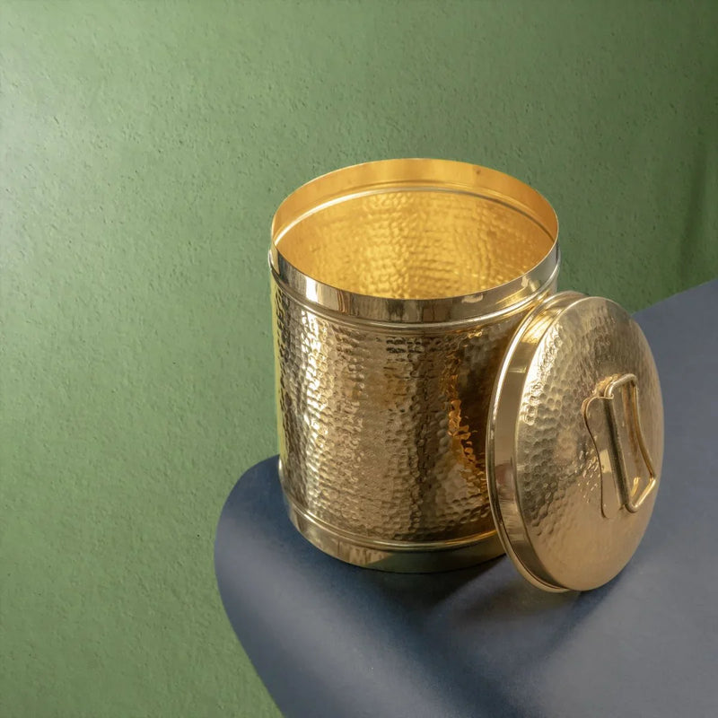 Brass Storage Pawali / Drum – Utensil