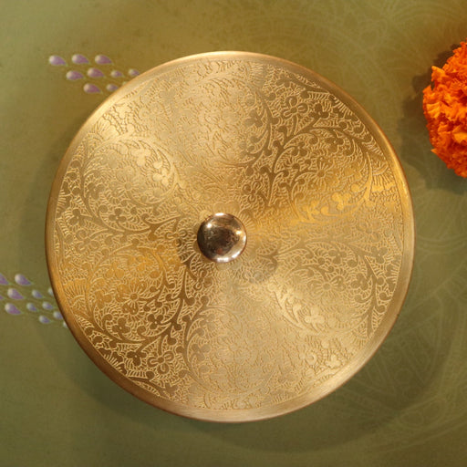 Handcrafted Brass Pooja Box Small – Utensil