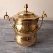 Brass Pot Shaped Storage Ghee Thooku – Brass Ghee Container