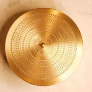 Brass Roti Chapati Box Mandala Art design with Tong – Utensil